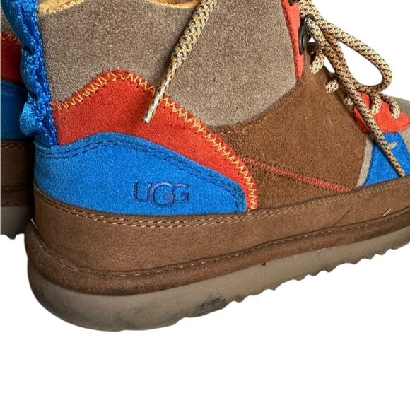 UGG Kids Highland Hi top Heritage sneaker boot chestnut size 6 - Picture 7 of 10
